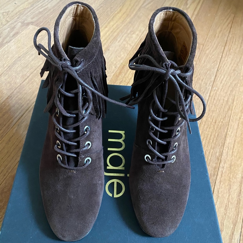 Leather booties